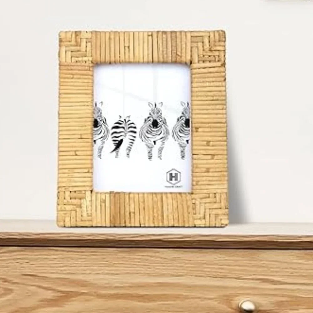 Rattan 4x6 Picture Frame/NIB
